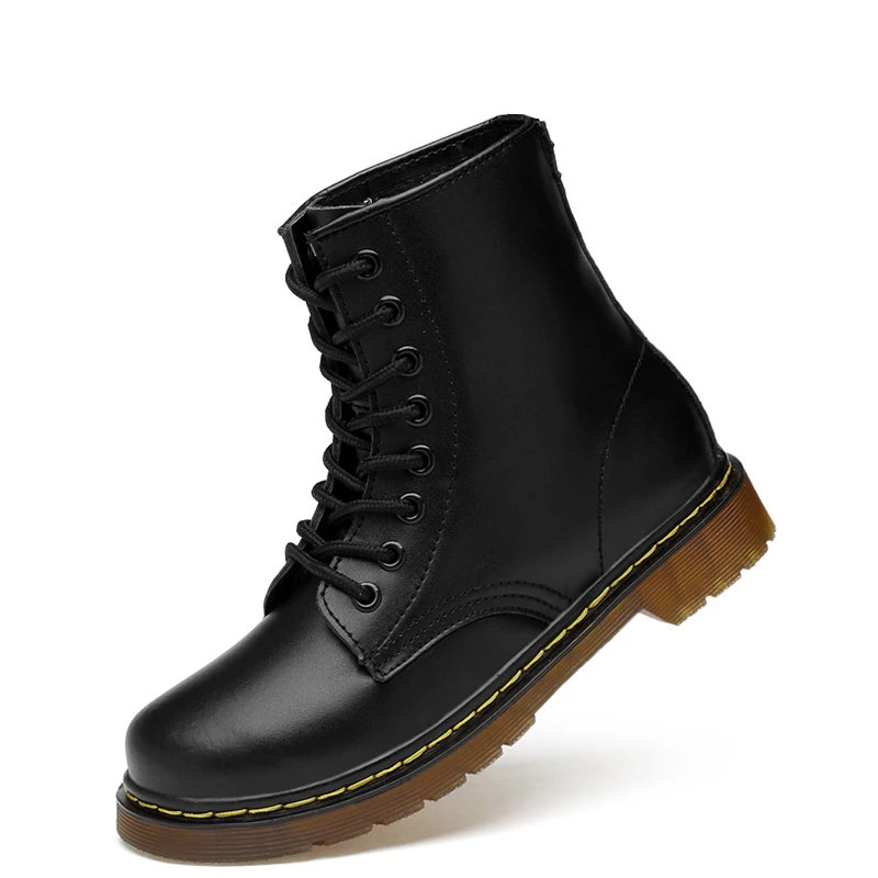 

New Men Boots Lace No Slip Fashion Mid Calf Boots Woman Casual Sports Shoes Female Winter Platform Ladies Shoes Chaussure Homme