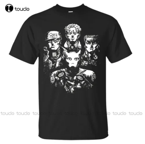 Забавная мужская черная футболка Jojo'S Bizarre Adventure