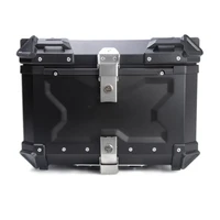 high end aluminum 55l motorcycle trunk top box waterproof tail box large capacity motorcycle tail boxes