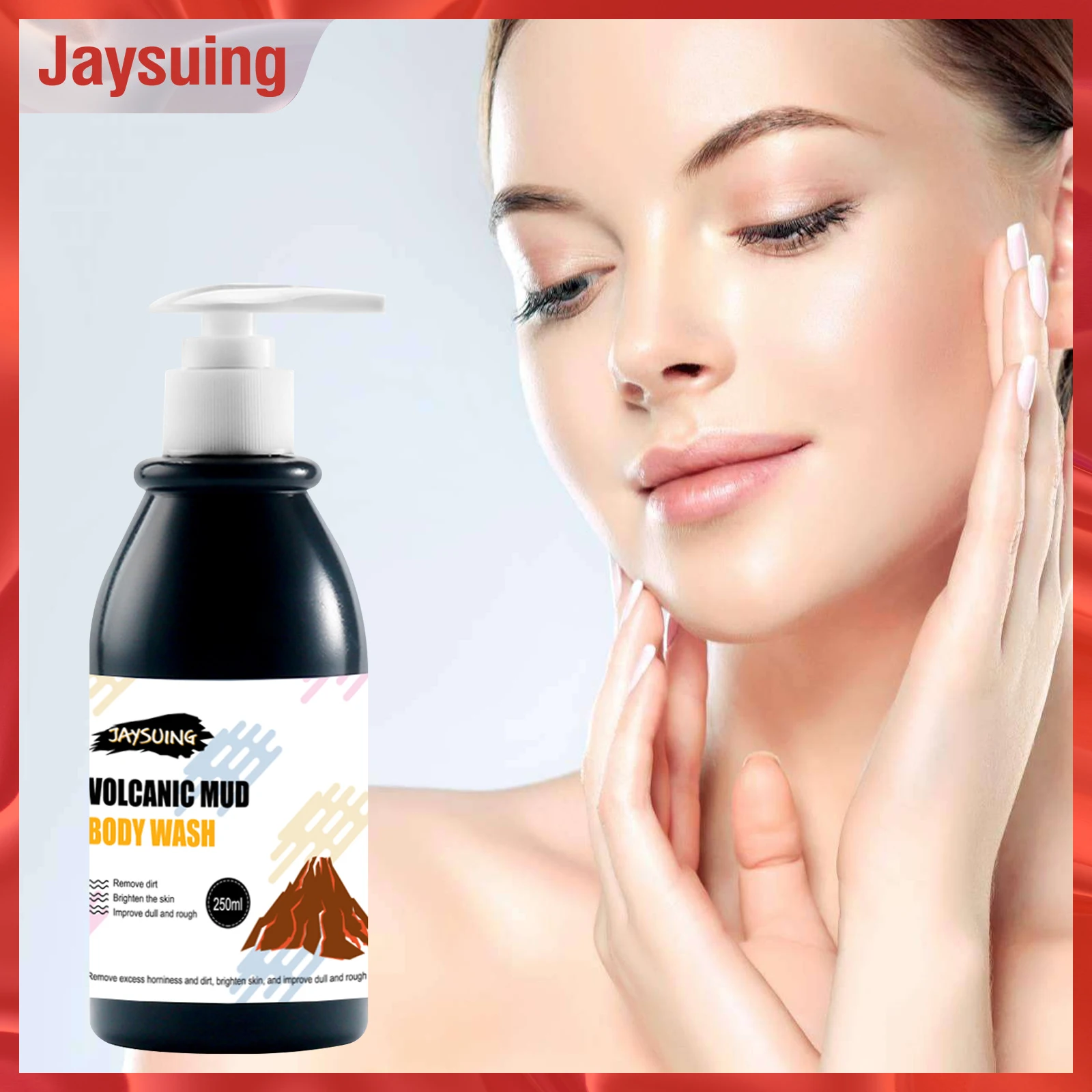 

Jaysuing Volcanic Mud Shower Gel Whitening Body Wash Shower Gel Shower Gel Whitening Shower Gel for Women Shower Gel for Men