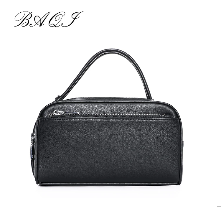 

Сумка на плечо BAQI мужская из натуральной кожи, модная Повседневная Деловая Роскошная сумочка из 2022 натуральной кожи, ручная сумочка