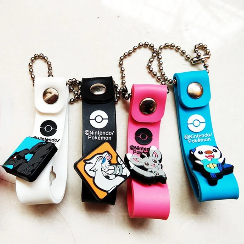 

Pokemon Minccino Key Pendant Gacha Snivy Tepig Oshawott Action Figure Peripheral Products Model Toy
