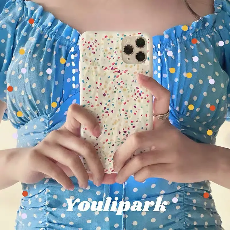 

Чехол в горошек для iPhone 13 11 12 Pro Max X XR XS Max