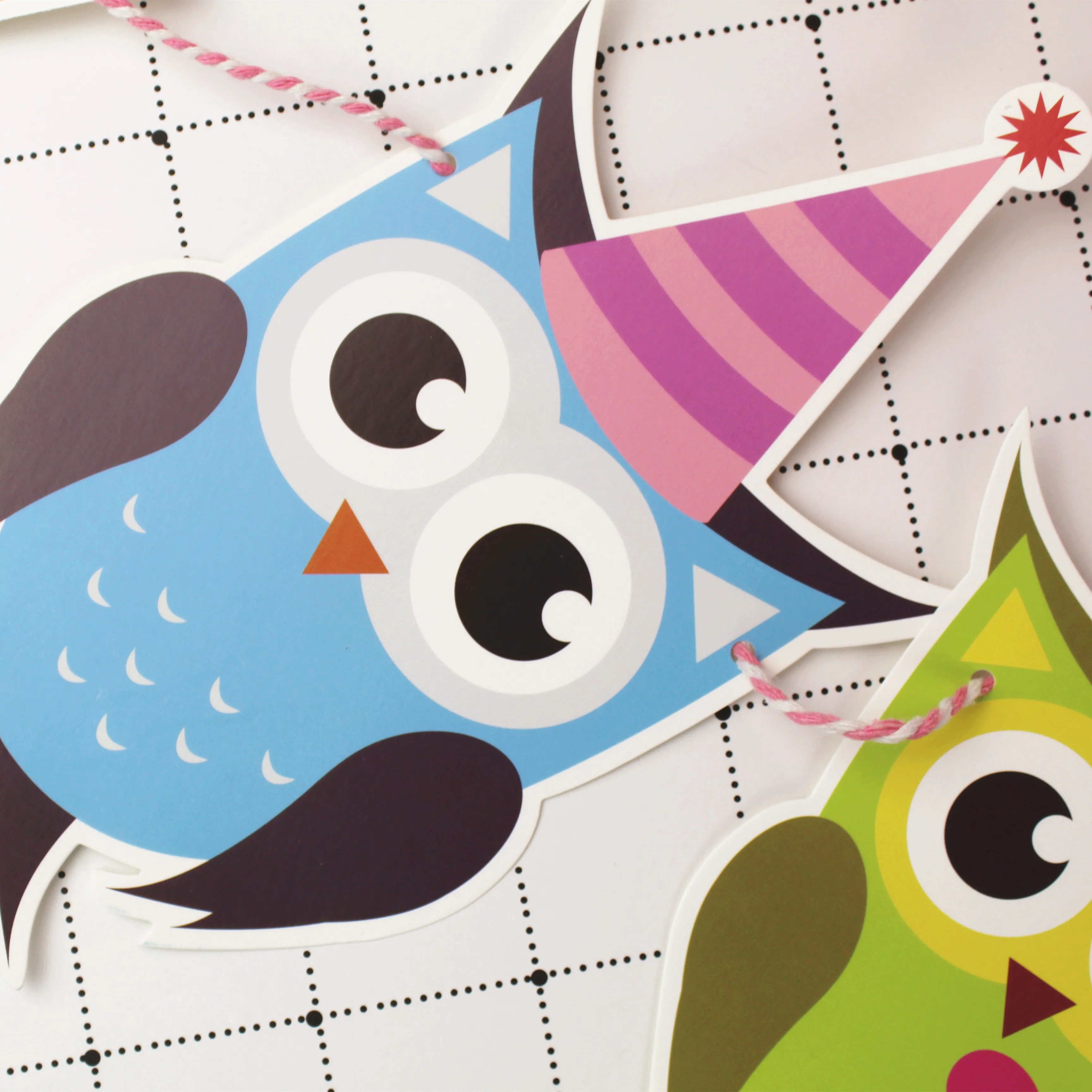 1 Набор С Днем Рождения бумажные флаги в виде совы флажки баннеры буквы гирлянды