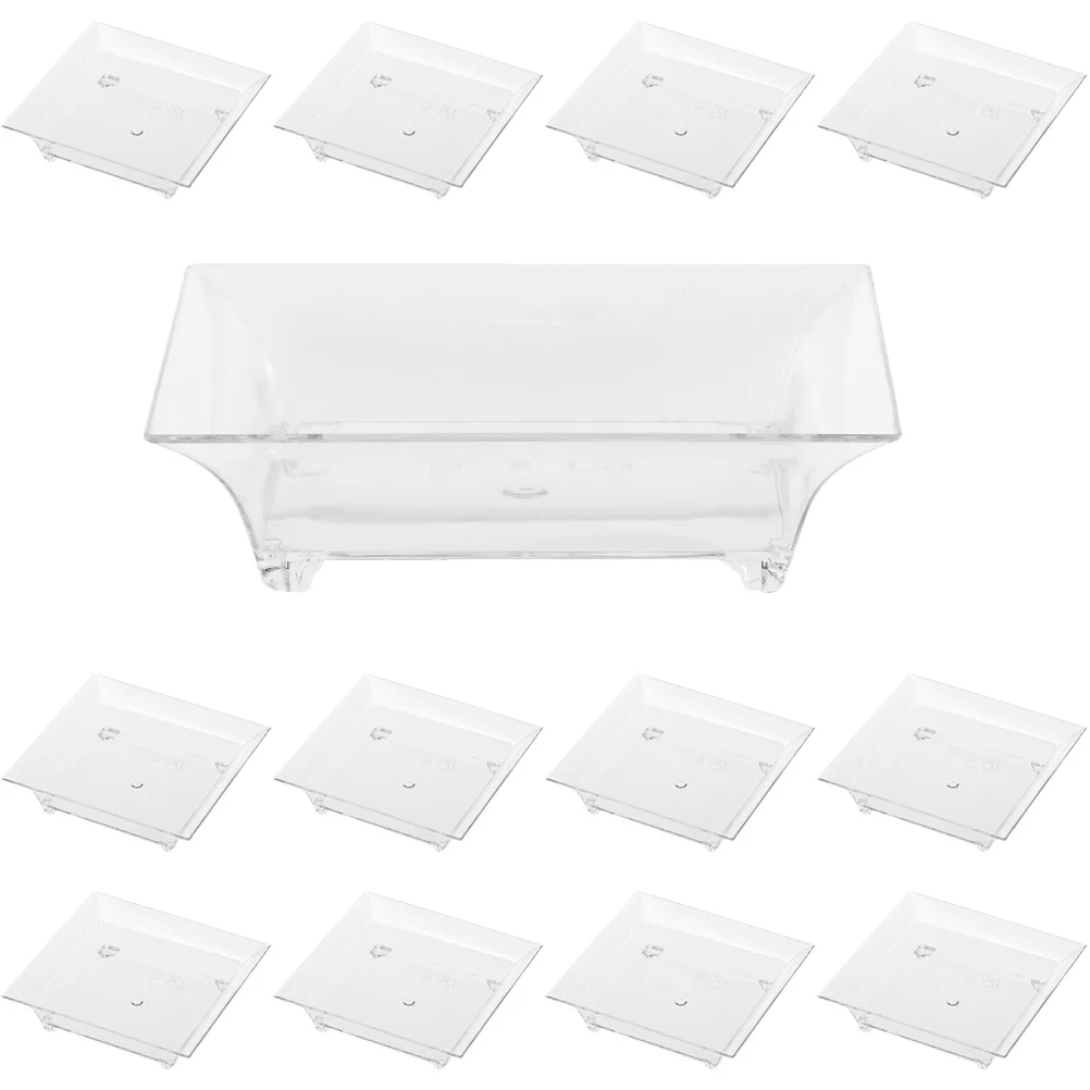 50 шт. одноразовая мини-десертная тарелка сервировочное блюдо для погружения