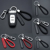 anti lost car key pendant split rings keychain phone number card keyring auto vehicle lobster clasp key chain car gadget