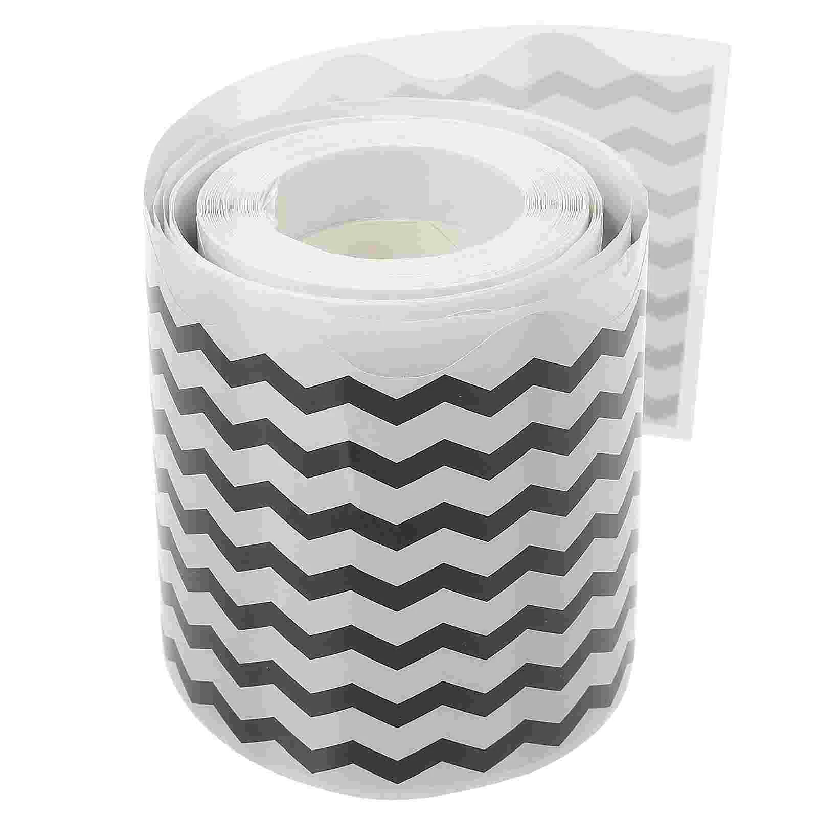 

Border Stickers Lovely Adhesive Adorable Paper White Accessories Blackboard Trim Sector Classroom Removable