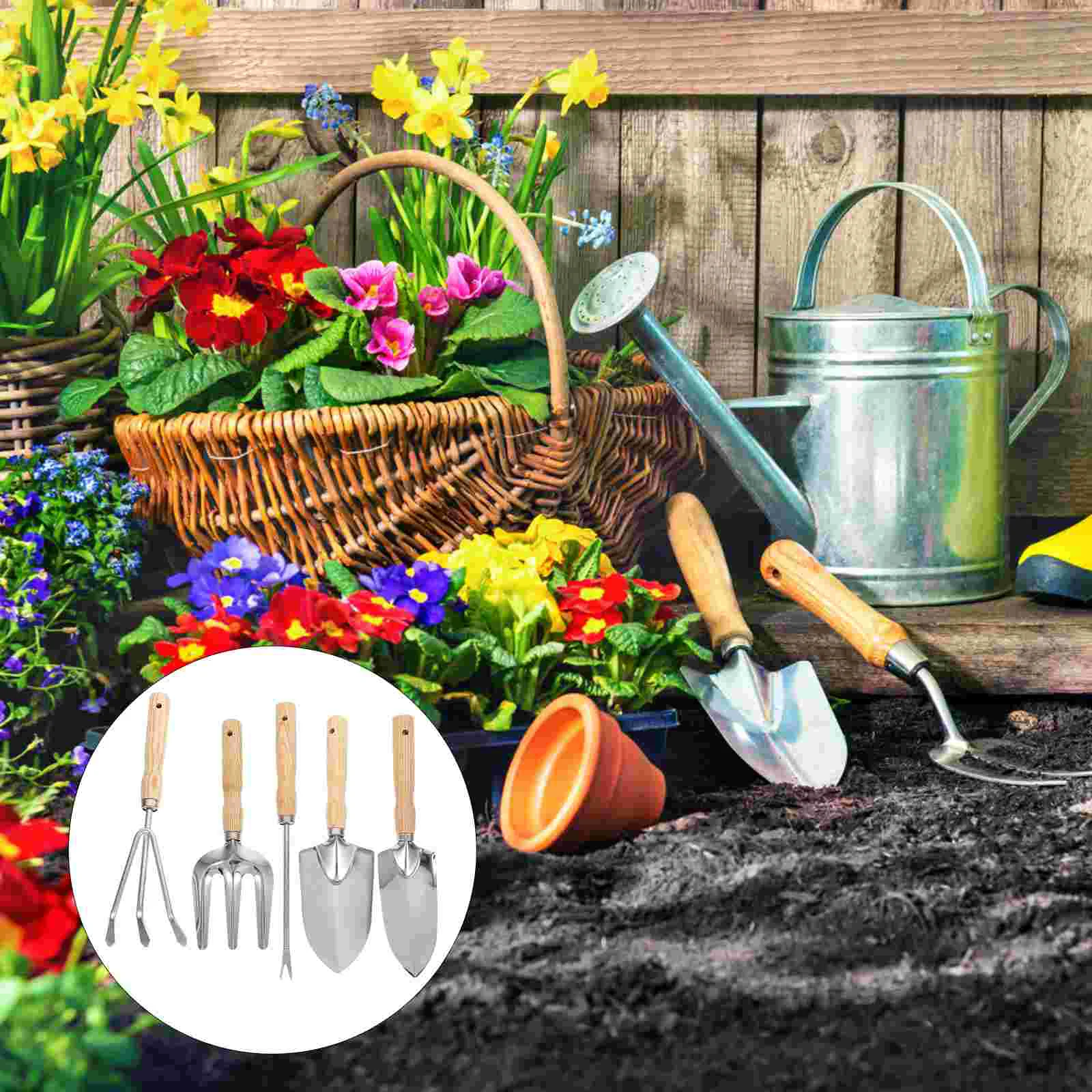 

5 шт., портативные мини-садовые инструменты