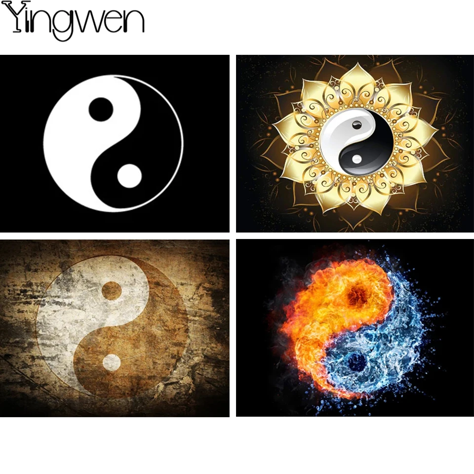 

5D Diamond Painting Yin Yang Bagua Diagram Full Diamond Embroidery Cross Stitch Rhinestone Pictures Home Decor Chinese Culture