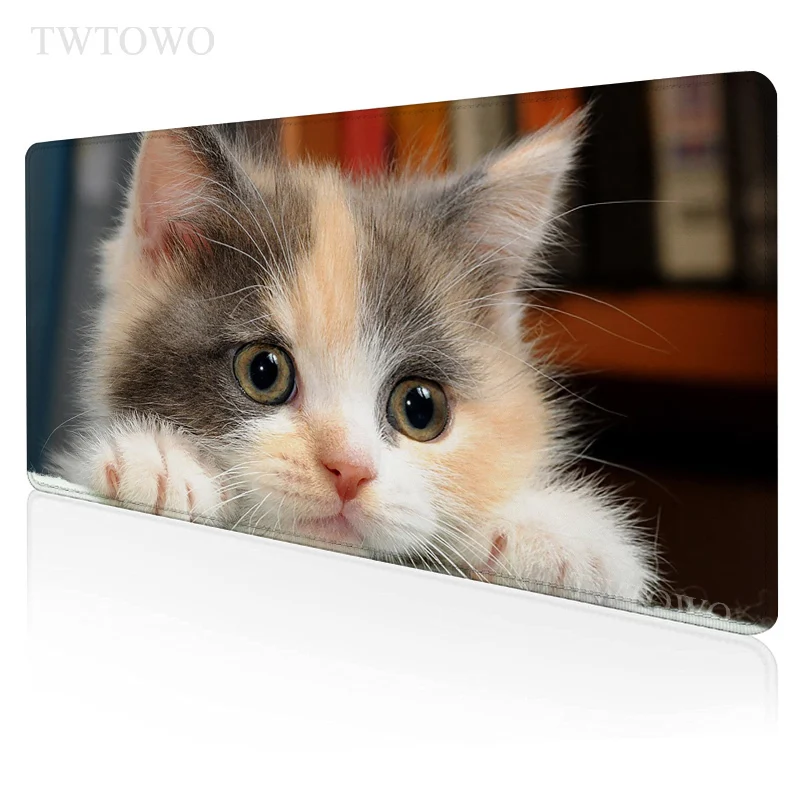 

Коврик для мыши Cut Cat, игровой коврик для мыши XL, новый домашний коврик для мыши под заказ XXL, коврик для клавиатуры, мягкий коврик из натуральн...