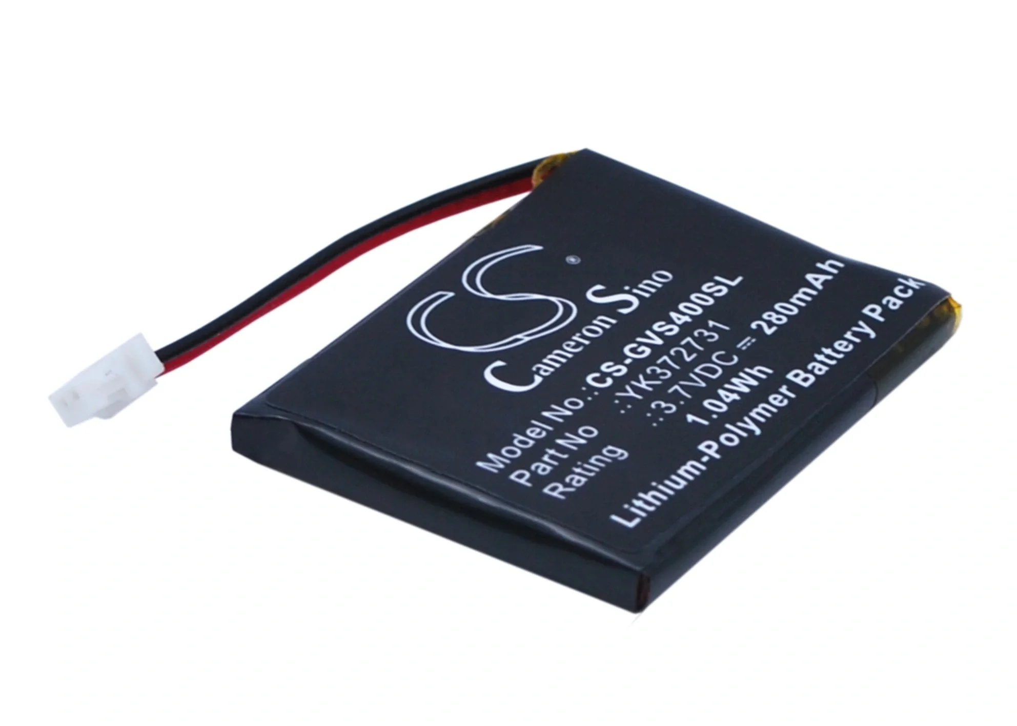

280mAh Battery - CS-GVS400SL / Li-Polymer / Volts: 3.7
