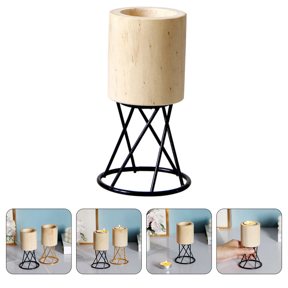 

Holder Candlestick Wedding Wooden Holders Tealight Modern Wood Stand Pillarcandleholder Decor Centerpieces Christmas Farmhouse