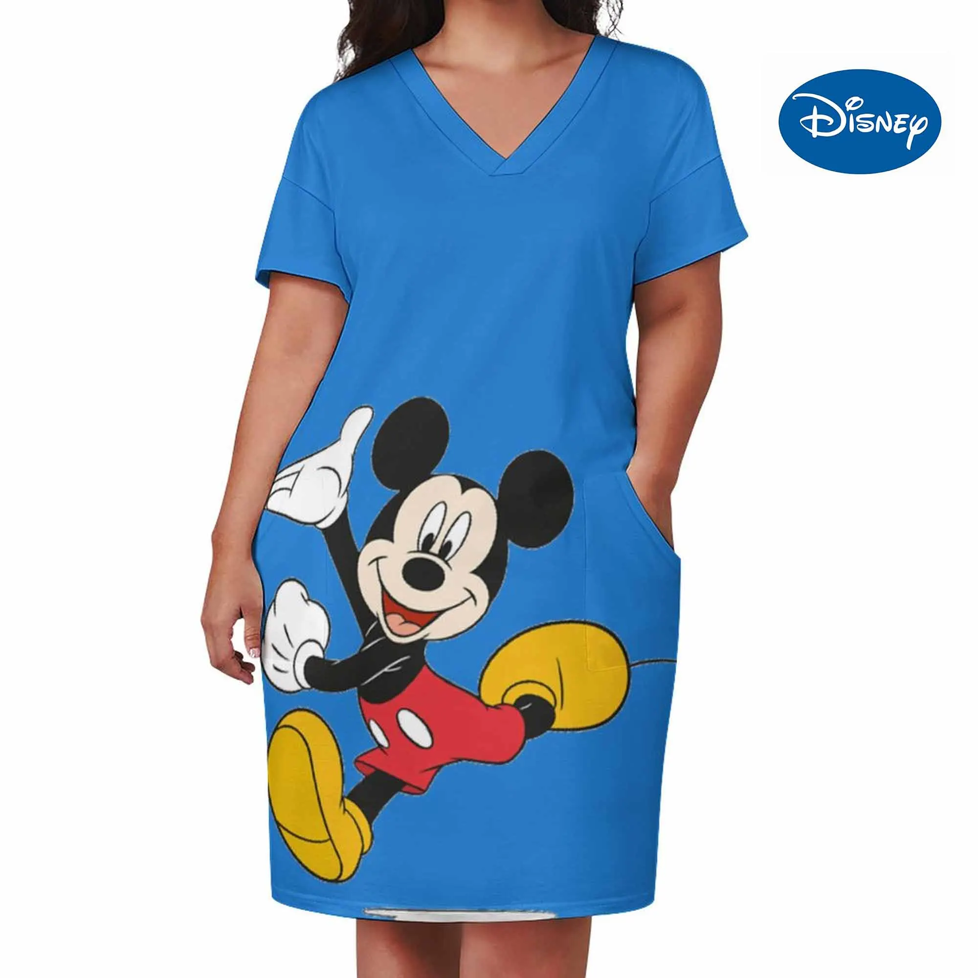 

Casual Vacation Dress Women's Dress Mickey Minnie 3D Printed Dress Women's Disney Animation Custom Pattern Photo