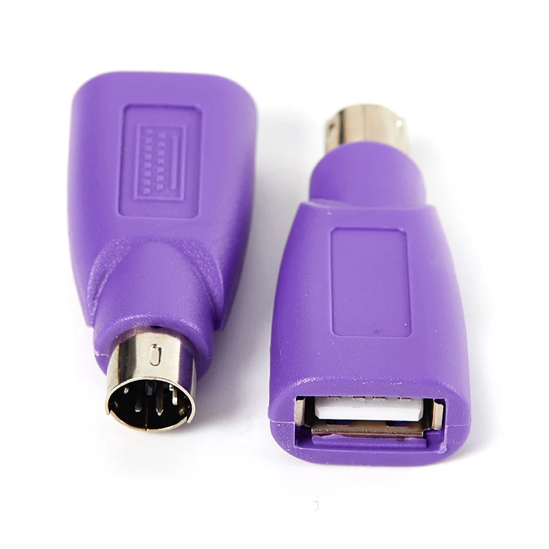 

Адаптер для USB-клавиатуры и мыши, фиолетовый и зеленый цвет, 1 шт.
