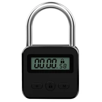 metal timer lock lcd display multi function electronic time 99 hours max timing usb rechargeable timer padlock