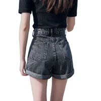 womens jeans shorts y2k streetwear casual summer fashion denim high waist cute biker korean style blue gray black shorts jeans