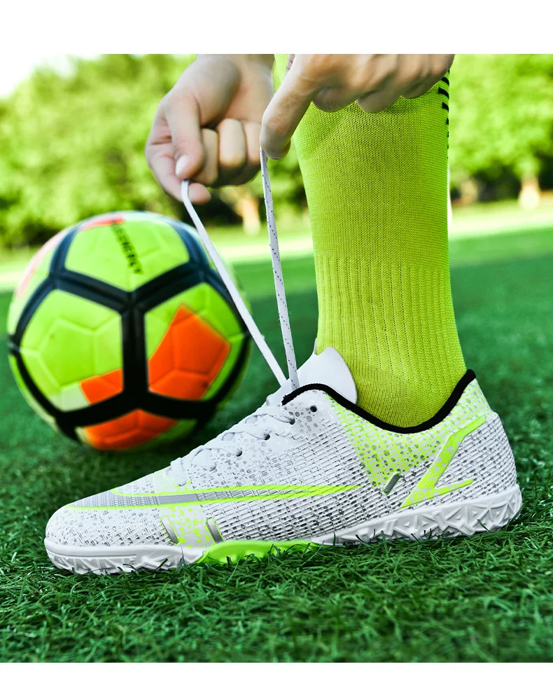 TF/AG Lightweight Professional Breathable Football Shoes For Both Men And Women Youth  Outdoor Indoor Grass Training Sports Shoe