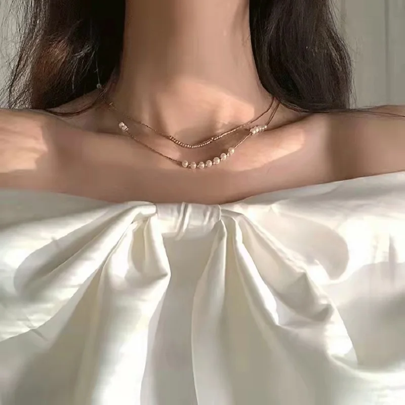 

2022 New Ecklace One Piece Women Neck Jewelry Chain Pendant Choker Stainless Steel Fashion Party Romantic Sweet Necklace 540230