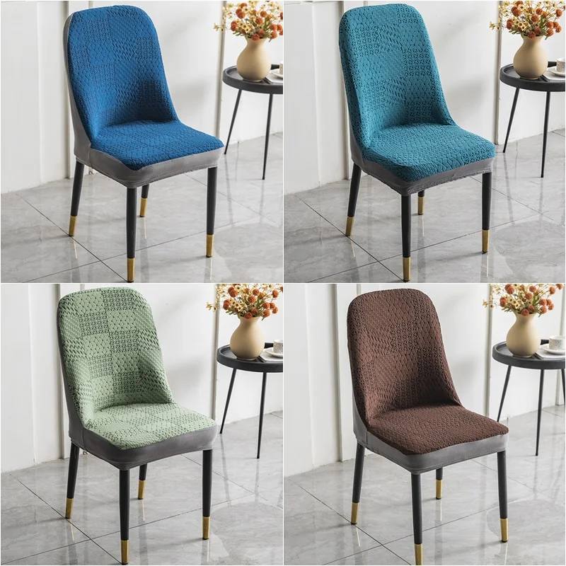 

Жаккардовый чехол для кресла, эластичные чехлы из спандекса для обеденного стула, современные эластичные изогнутые чехлы на стулья для гос...