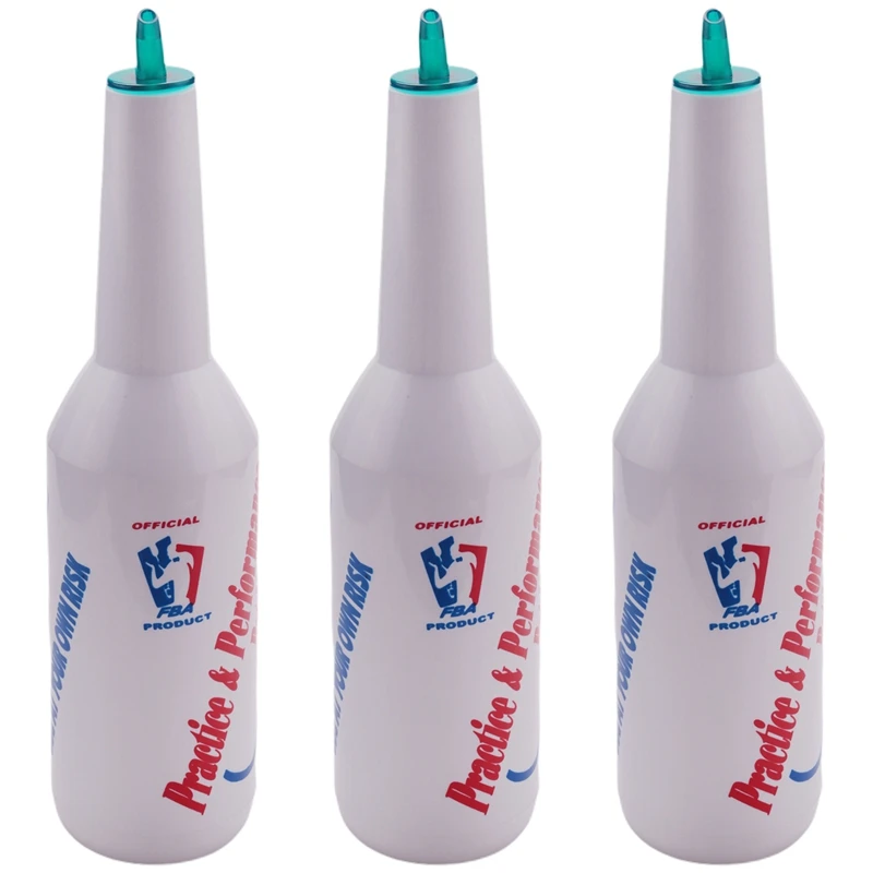 

New 3X Flair Bartender Bartending Practice Bar Pub Bottle Wine Cocktail Shaker - White