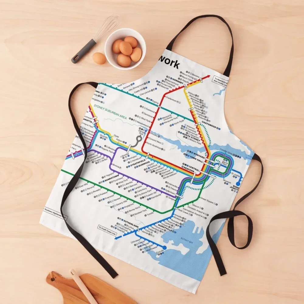 Схема железной дороги Sydney Suburban 2021-2000 Стильный фартук для кухни и дома кухонные