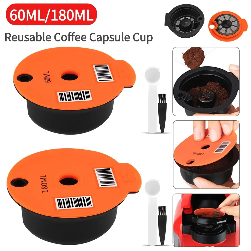Многоразовая многоразовая кофейная капсула 60/180 мл для кафе-машины Bosch-s Tassimoo