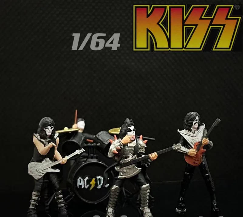 

1/64 doll model rock band micro landscape shooting props car model scene layout decoration