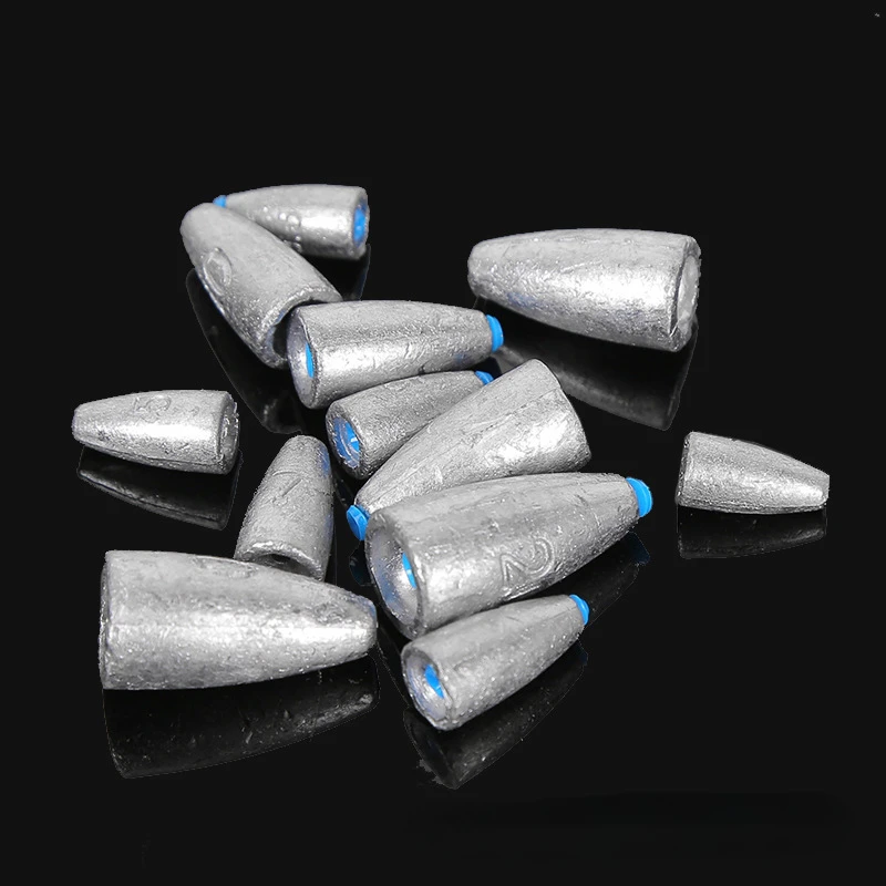 

10pcs/lot Fishing Lead Weights Sinkers 3.5g 5g 7g 10g 14g 20g Bullet Sinker Fishing Tackle Accessories