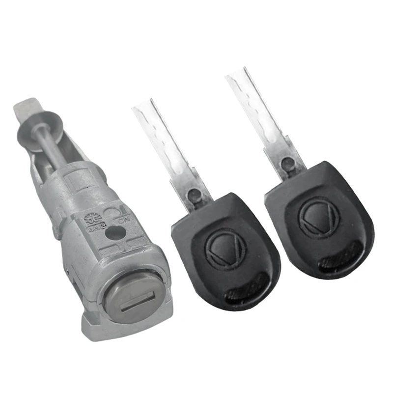

1Z0837167C 6Y0898167E Left Driver Door Lock Cylinder Front Kit For Skoda Octavia 2005-2008