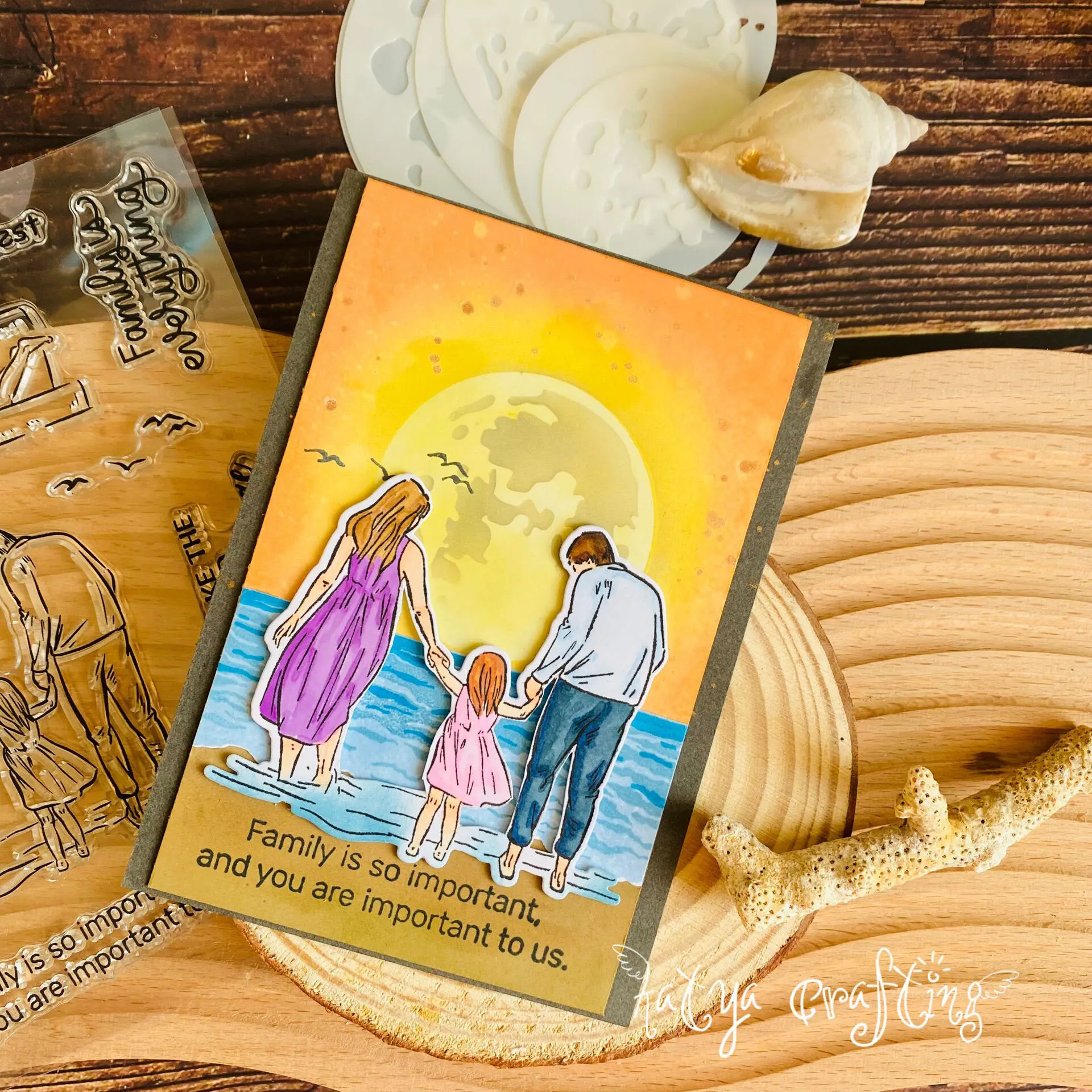 Штампы для вырезания семья любви Детские штампы подарок на день отца День матери