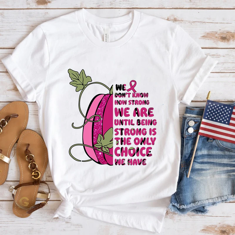 Новые женские и мужские футболки с принтом о раке груди повседневные Летние