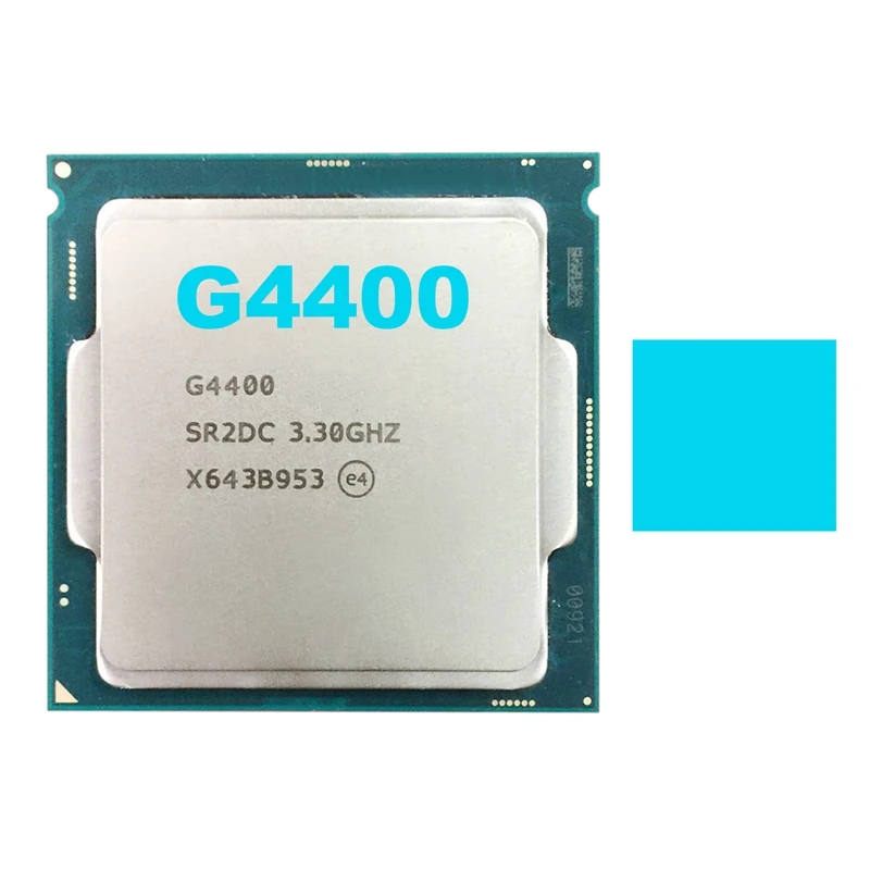 Новый-G4400 ЦП + термопад LGA1151 двухъядерный процессор 3,3 ГГц 3 Мб для B250 B250C BTC Майнер материнская плата для Pentium G4400