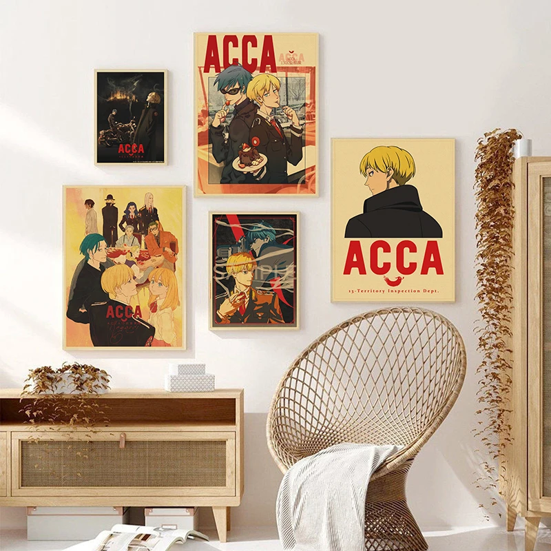 

Модульные постеры из крафт-бумаги ACCA, 13 отделений, с рисунком, настенное искусство, декор для гостиной и дома