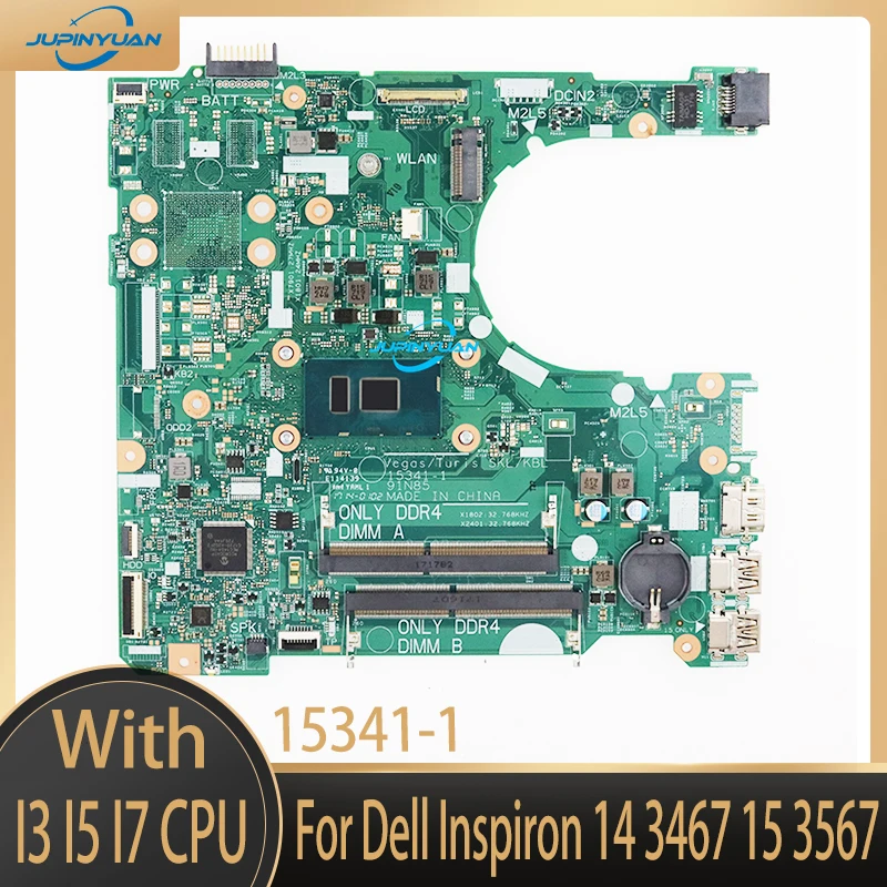 

Материнская плата для ноутбука Dell Inspiron 14 15341 15 3467 RY2Y1 Y7J61 NP4RY 7H458, материнская плата 3865U i3 i5 i7 ЦП CY, 3567-1