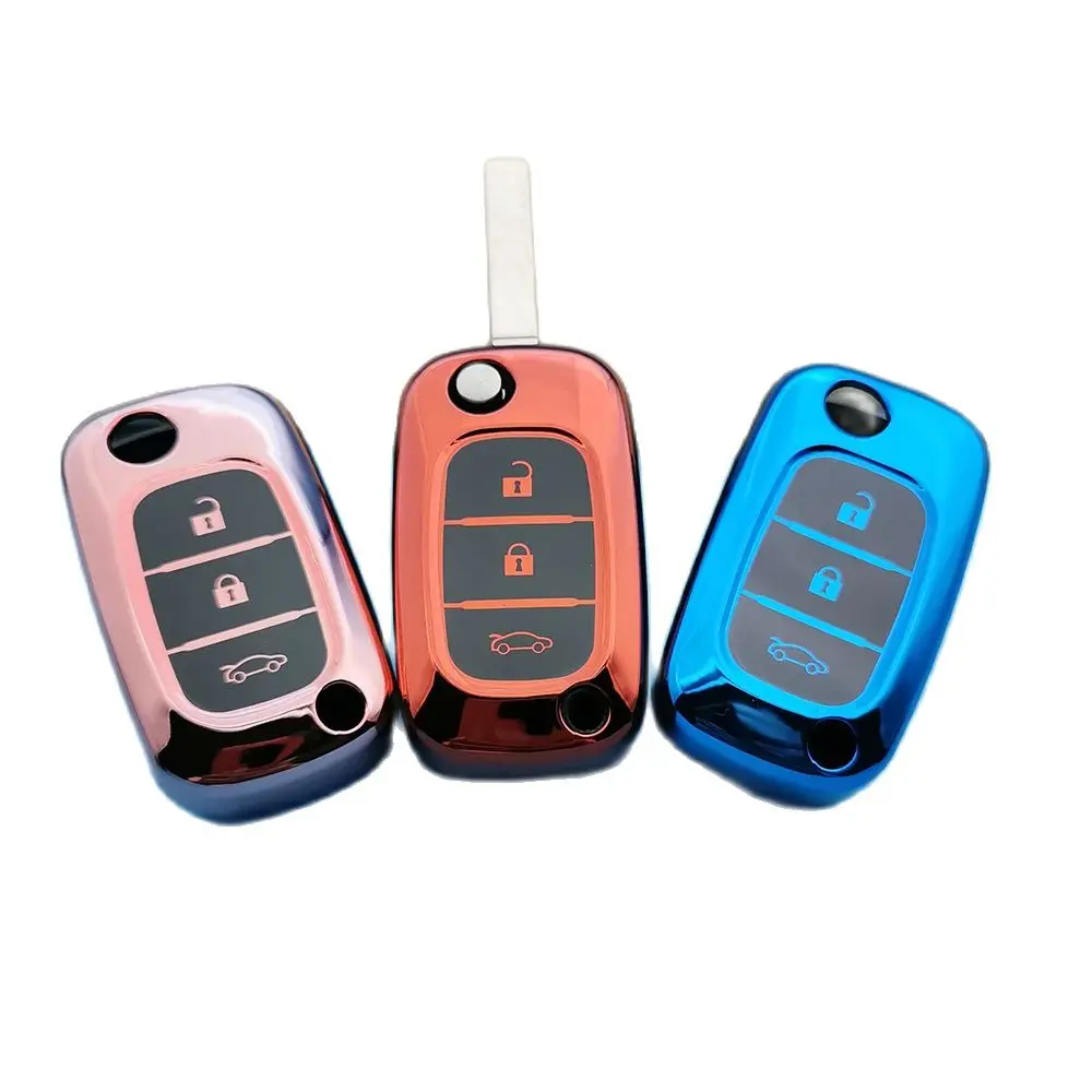 

3 Button New Styles TPU Remote Control Keychain Key Cover Case For LADA Sedan Largus Kalina Granta / Vesta Car Accessories Shell