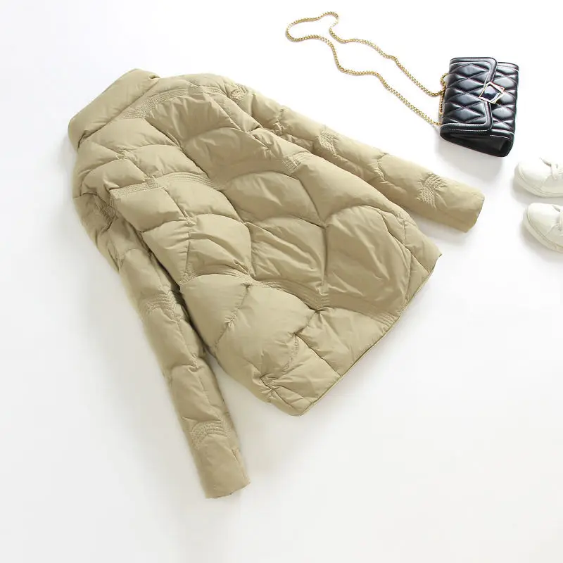 Ladies Winter Parka Fashion High Street Pure Color Cotton Jacket Elegant Thick Cotton Jacket Loose Jacket Winter Clothes Women