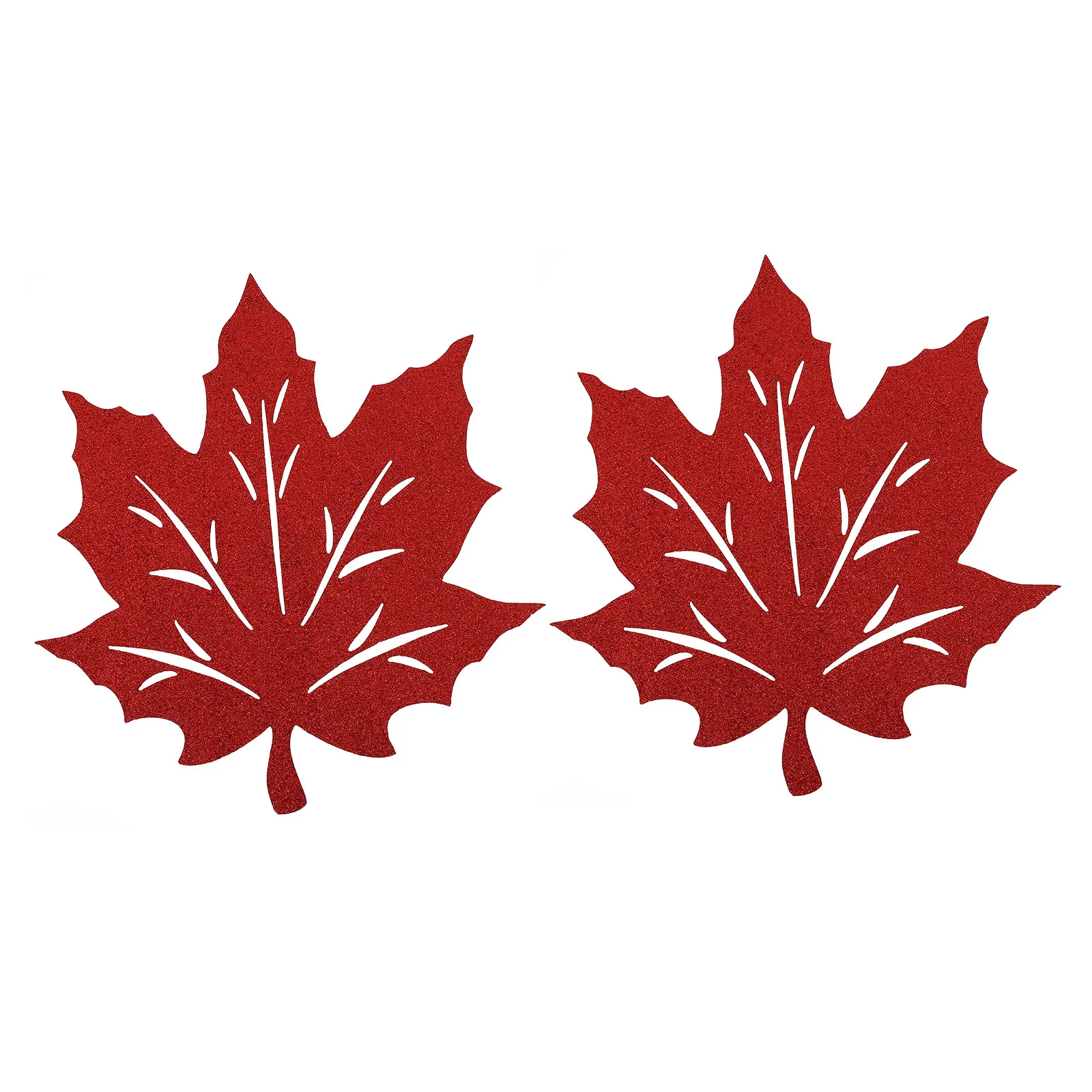 

Table Placemats Thanksgiving Mats Mat Leaf Maple Fall Leaves Dining Placemat Decors Tabletop Coasters Pads Dishprotection Non