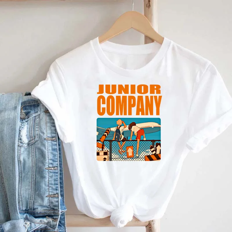 

2022 summer women's jacket Korean version loose large round neck T-shirt white short sleeve women casual half sleeve T-shirt wom