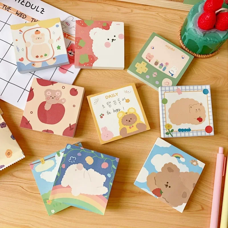 

Types School Notes Cute Of Message Stationery Notepad Note Of Note 9 Decoration Office Supplies Pieces Paper Paper, Kawaii 100