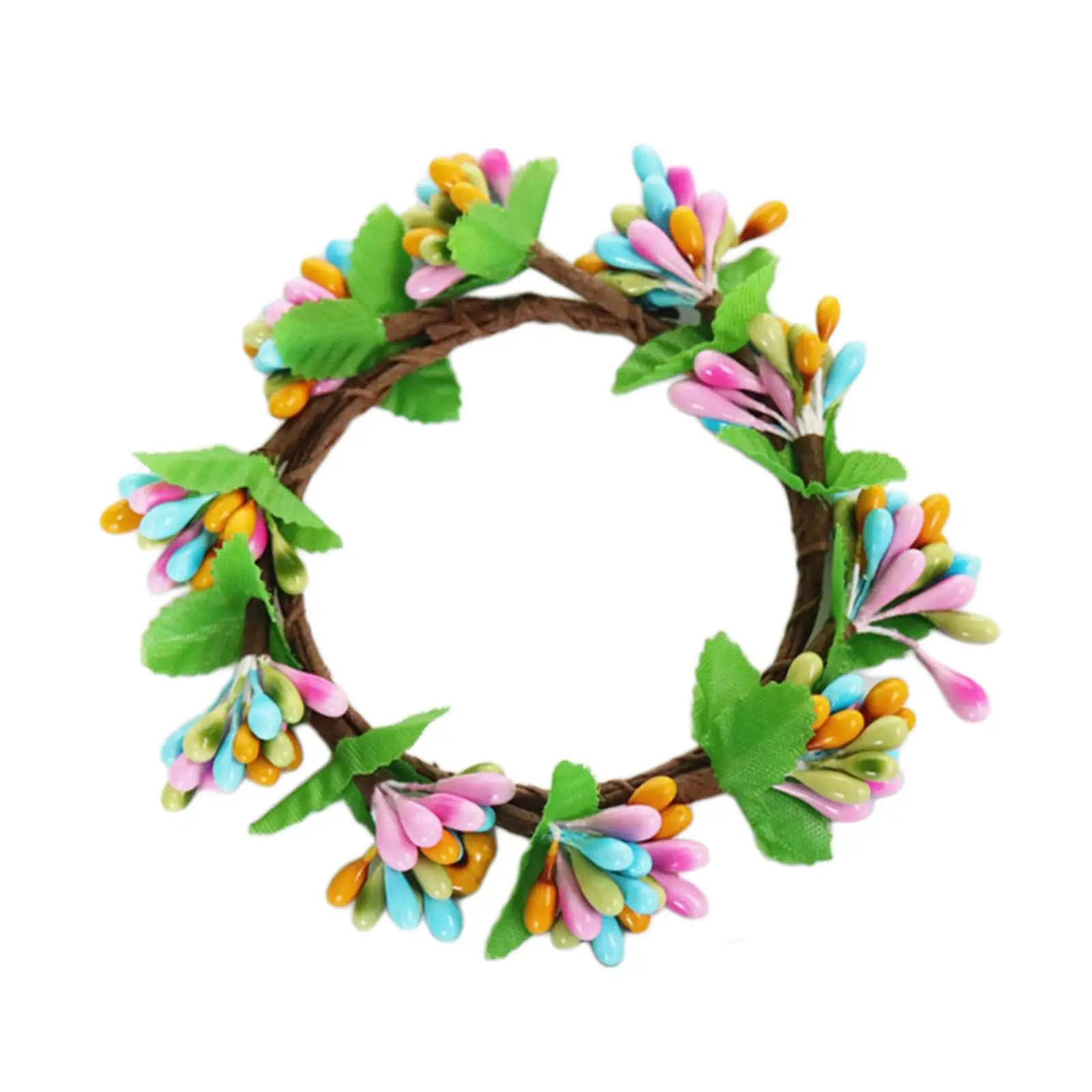 Easter Candle Rings Wreath Candlestick Candle Cup Holder for Wedding images - 6