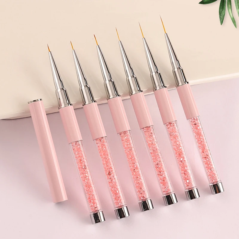 

Grid Stripes Drawing Painting Pen French Stripe UV Gel Nail Art Line Brush Nail Beauty DIY Manicure Tool New Nail Brushes