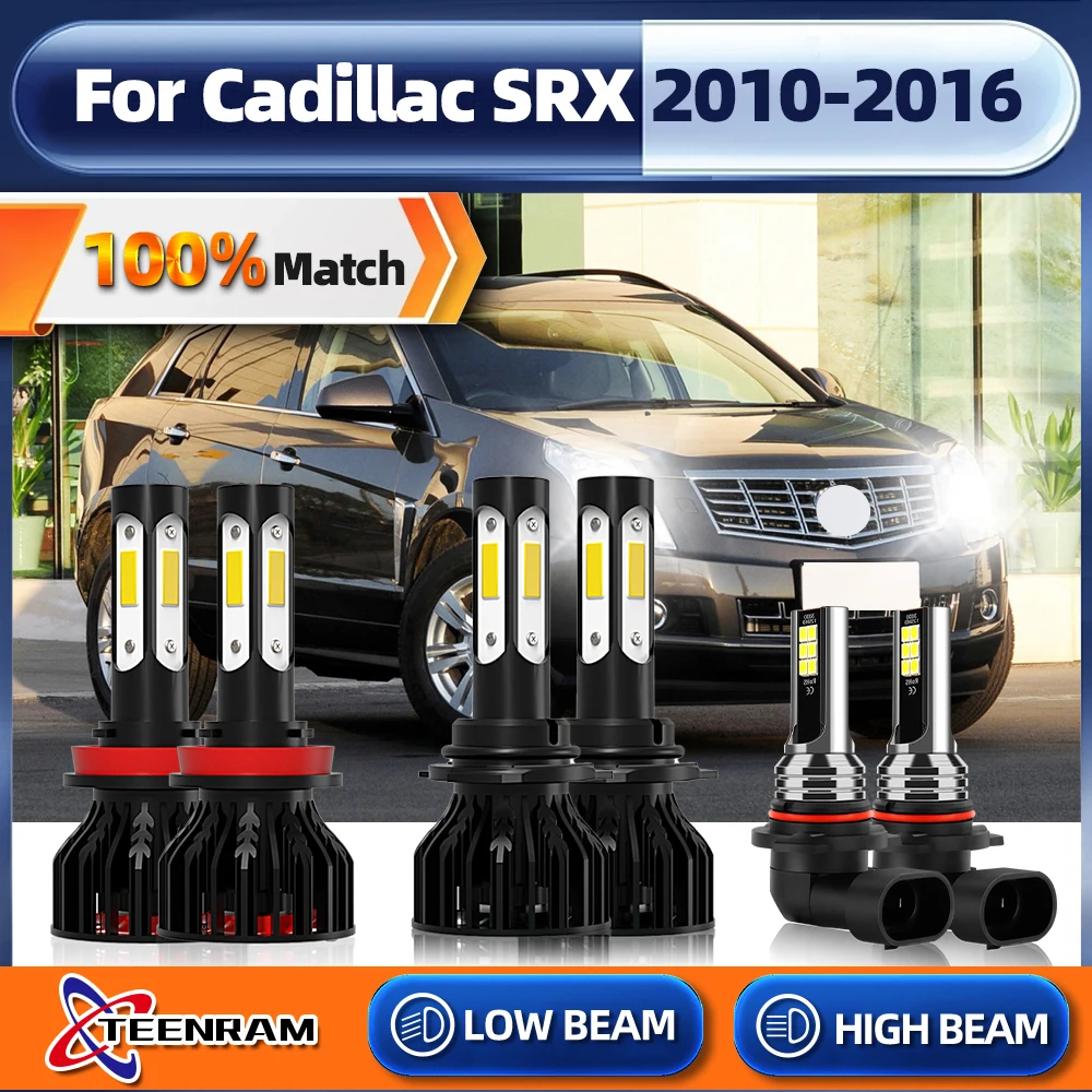 

60000LM 360W Canbus Car Headlight Bulb H11 9005 HB3 Turbo Car Lights Led Fog Lamp For Cadillac SRX 2010-2012 2013 2014 2015 2016