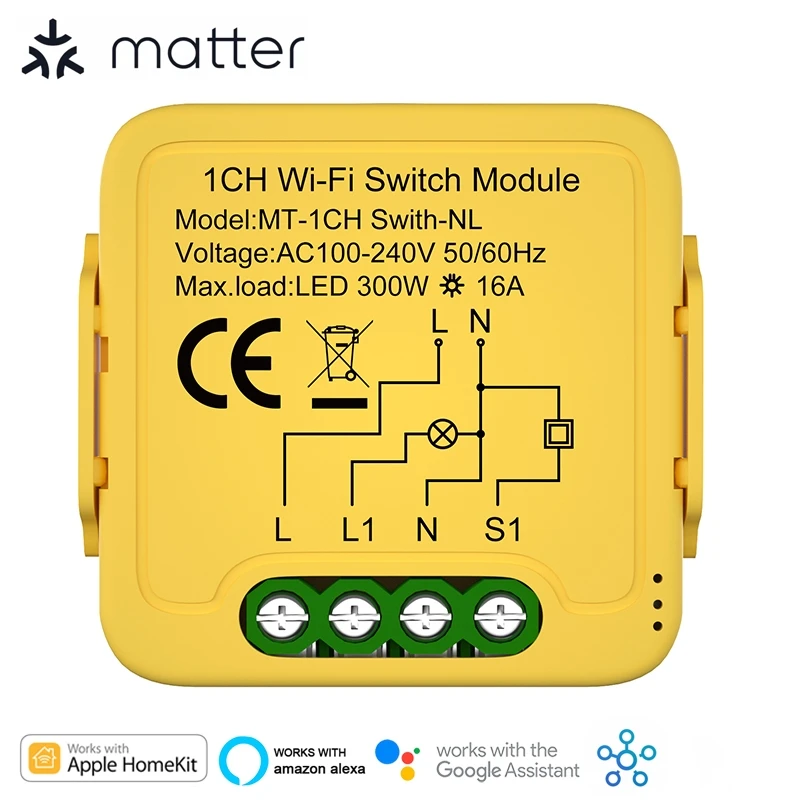 

SZKOSTON Matter Wi-Fi модуль переключателя 1/2/3 Gang