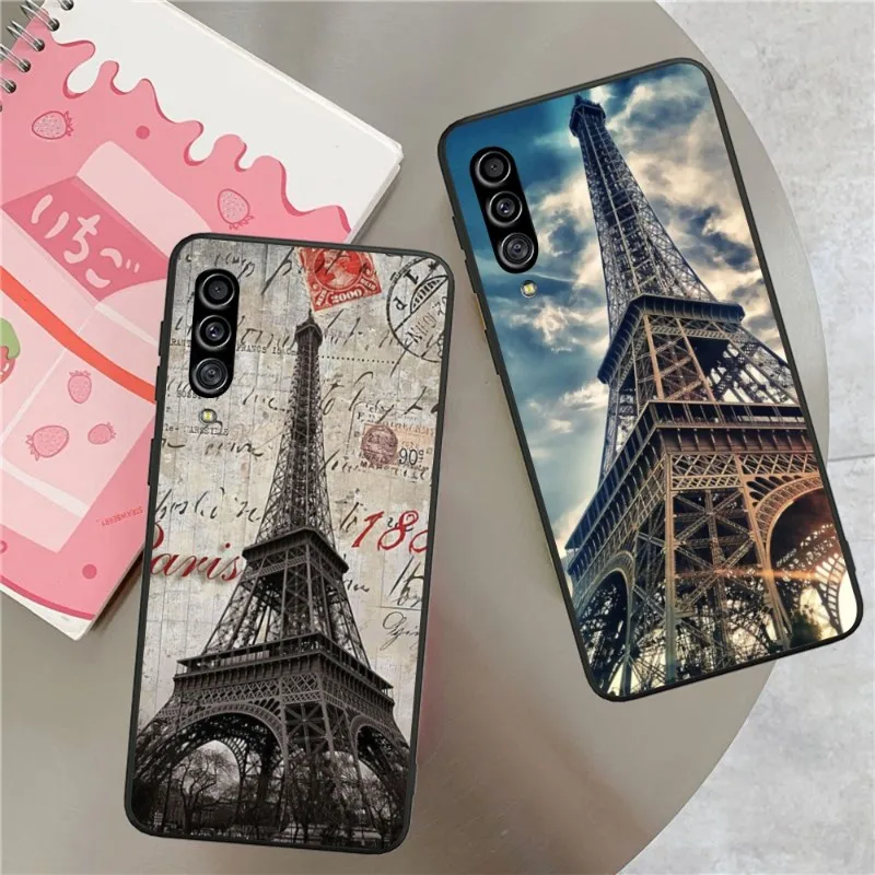 

Чехол для телефона с изображением Парижской Эйфелевой башни для Samsung Galaxy S23, S22, S21, S10, S9, S8 Plus, Ультрачерный мягкий чехол для телефона