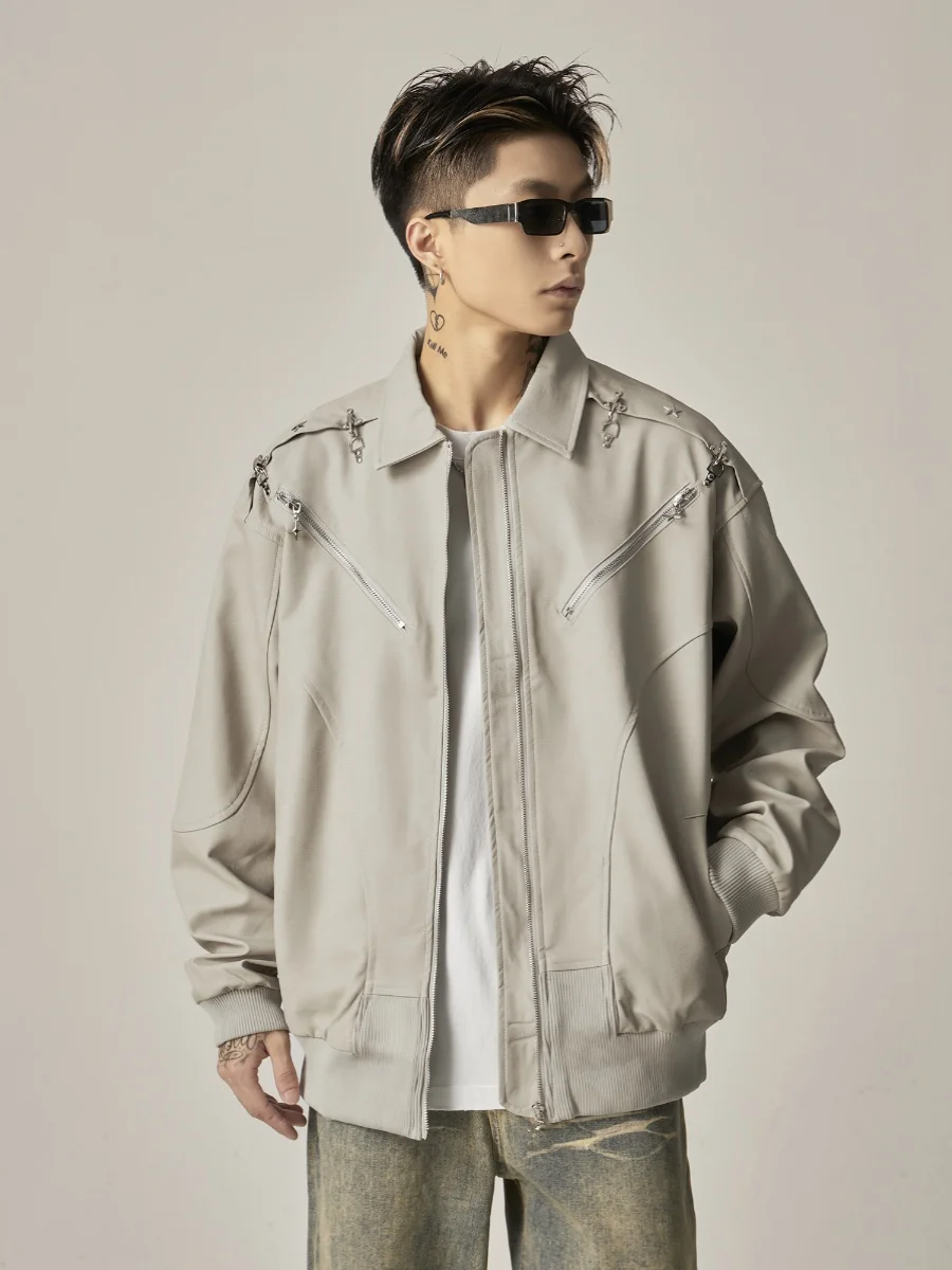 Американское винтажное пальто из искусственной кожи верхняя одежда мужская