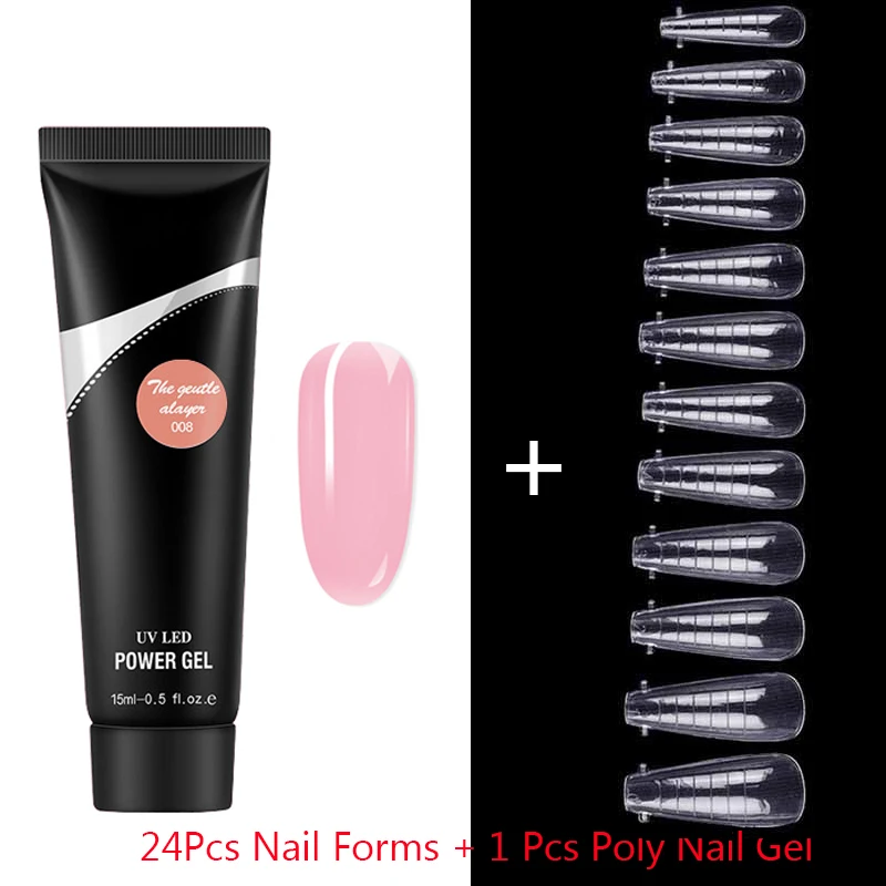 Набор гель для наращивания ногтей французская двойная форма быстрого Типсы