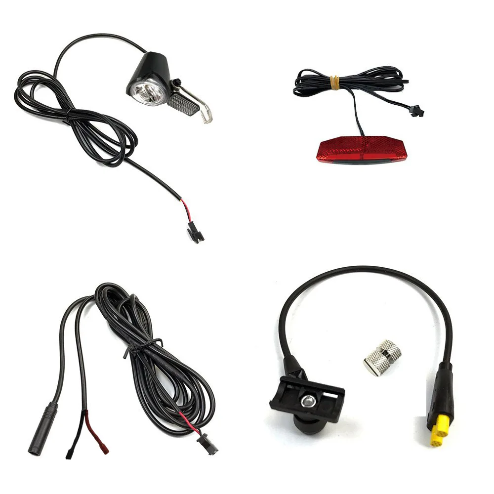 

Модификация велосипеда Tongsheng центральный двигатель с двойным датчиком скорости головки + лампа для переднего и заднего фонаря провода + лампа для переднего и заднего фонаря задние фонари