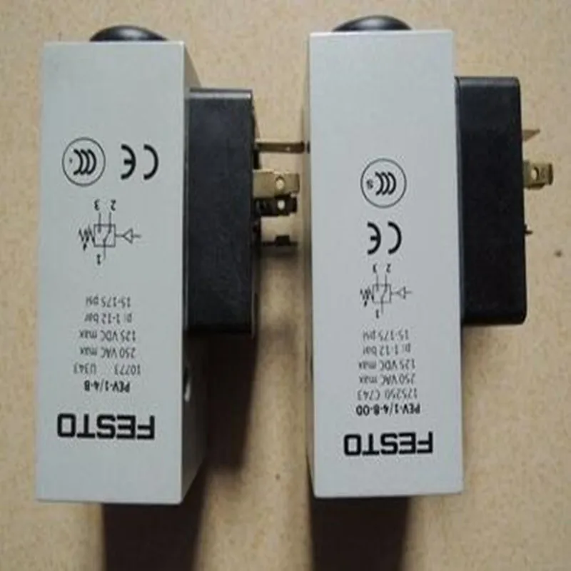 

FESTO pressure vacuum switch 10773 PEV-1/4-B 175250 PEV-1/4-B-OD 161760 PEV-1/4-SC-OD 150261 VPEV-1/8 192488 PEV-1/4-B-M12