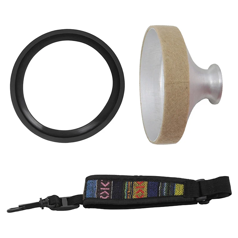 

3Pc/Set Saxophone Accessories Set - Saxophone Neck Strap + Aluminum Alloy Mute + Mute Ring Dampener Protecor For Alto / Tenor /
