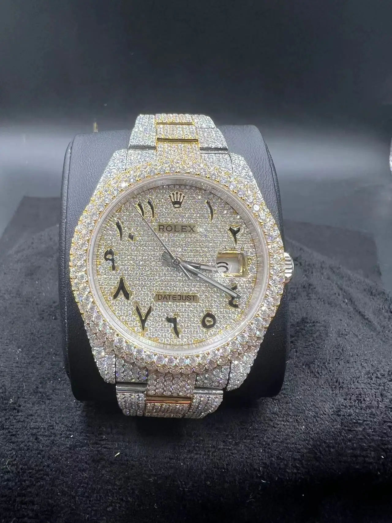 

ПОЛНОСТЬЮ супер белые часы в стиле хип-хоп с муассанитом 2023, автоматические часы из нержавеющей стали, роскошные драгоценности